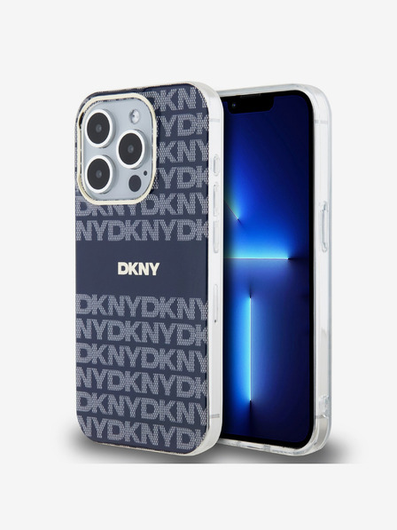 DKNY PC/TPU Repeat Pattern Tonal Stripe Magsafe Back Cover za iPhone 15 Pro Max Blue DKNY