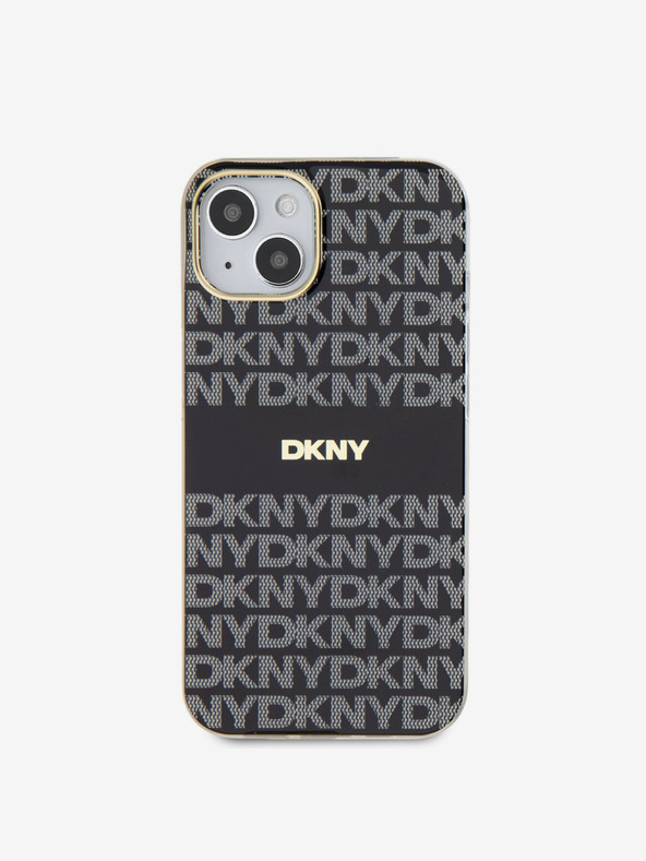 DKNY PC/TPU Repeat Pattern Tonal Stripe Magsafe Back Cover za iPhone 14 Black DKNY