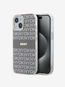 DKNY PC/TPU Repeat Pattern Tonal Stripe Magsafe Back Cover za iPhone 15 Beige DKNY