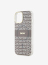 DKNY PC/TPU Repeat Pattern Tonal Stripe Magsafe Back Cover za iPhone 15 Beige DKNY