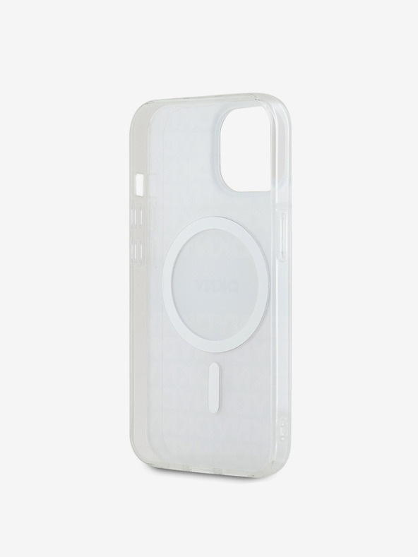 DKNY PC/TPU Repeat Pattern Tonal Stripe Magsafe Back Cover za iPhone 15 Beige DKNY