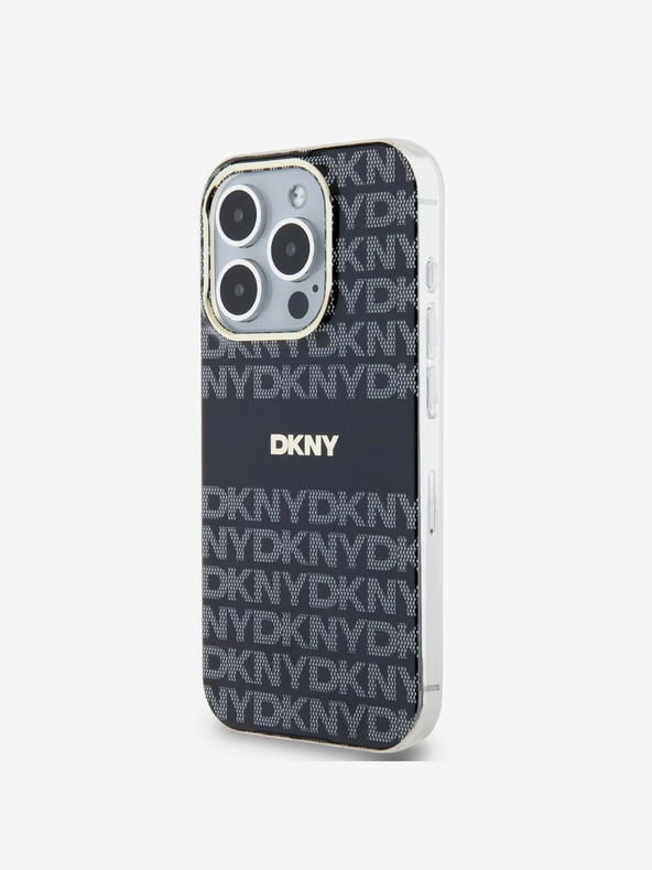 DKNY PC/TPU Repeat Pattern Tonal Stripe Magsafe Back Cover za iPhone 14 Pro Black DKNY