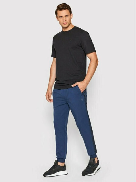 Guess Jeans Moška črna majica Guess jeans T-shirts Jet Black