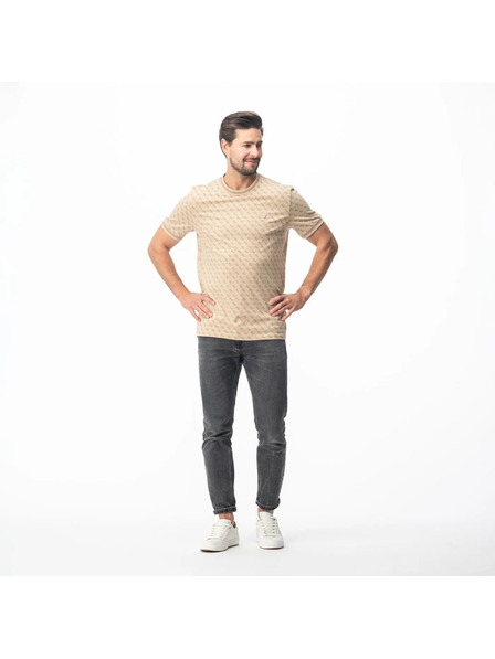 Guess Jeans Moško bež majica 4G Guess jeans