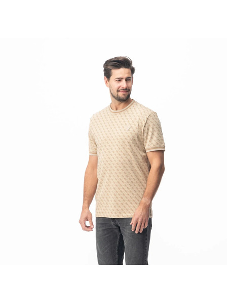 Guess Jeans Moško bež majica 4G Guess jeans