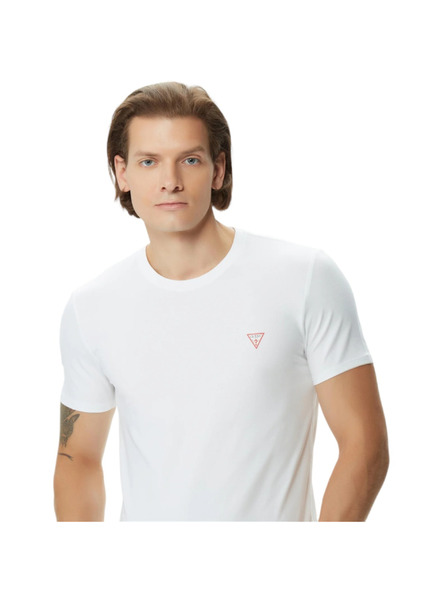 Guess Jeans Moško bela slim fit majica G011 Guess jeans