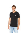 Guess Jeans Moško črna slim fit majica Core str Guess jeans