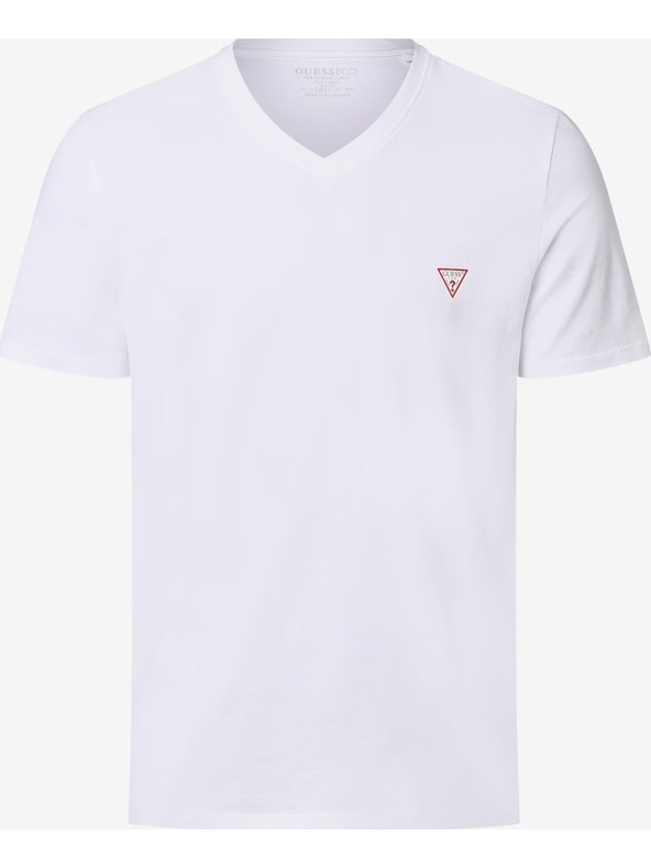 Guess Jeans Moško bela Slim Fit majica Guess Jeans T-Shirt G011 Pure White