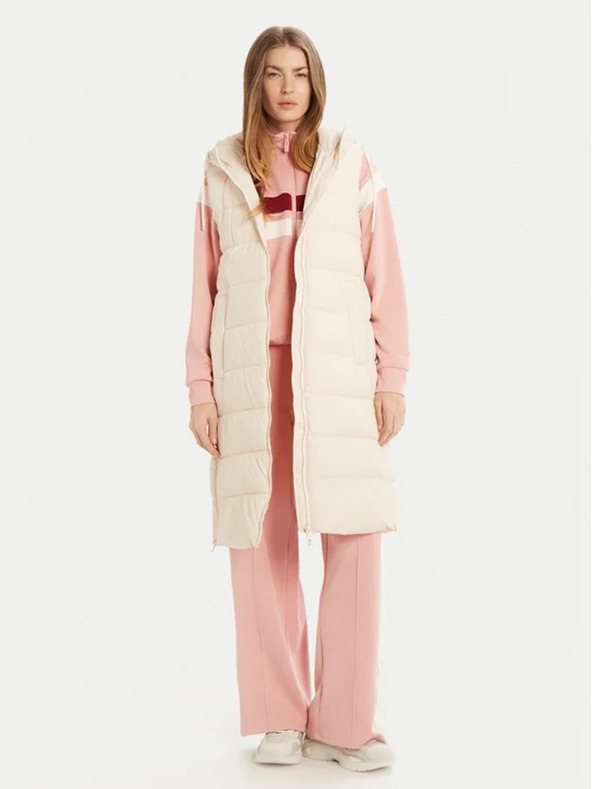 Guess Jeans Ženska bela puhasta jakna Guess jeans