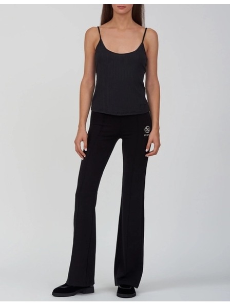 Guess Jeans Ženska črna majica brez rokavov Guess Beachwear