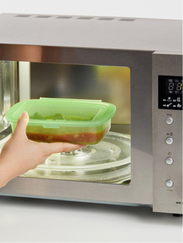 Lékué Lékué zelena silikonska škatla za shranjevanje živil (1000 ml )