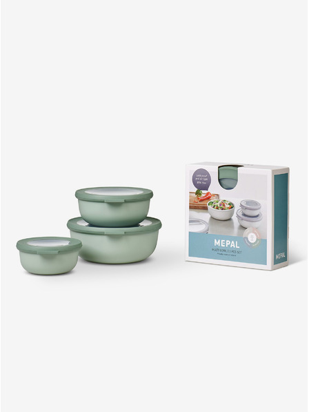 Mepal Komplet treh posod v svetlo zeleni barvi Mepal Cirqula 350+750+1250 ml