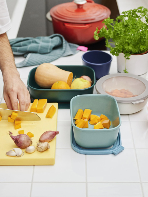 Mepal Svetlo modra posoda Mepal Cirqula Rectangular 1000 ml