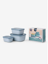 Mepal Svetlo moder set posod Mepal Cirqula Rectangular 750 + 1500 + 3000 ml