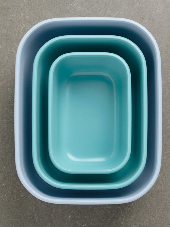 Mepal Svetlo zelena Mepal Cirqula Pravokotna posoda 750 + 1500 + 3000 ml