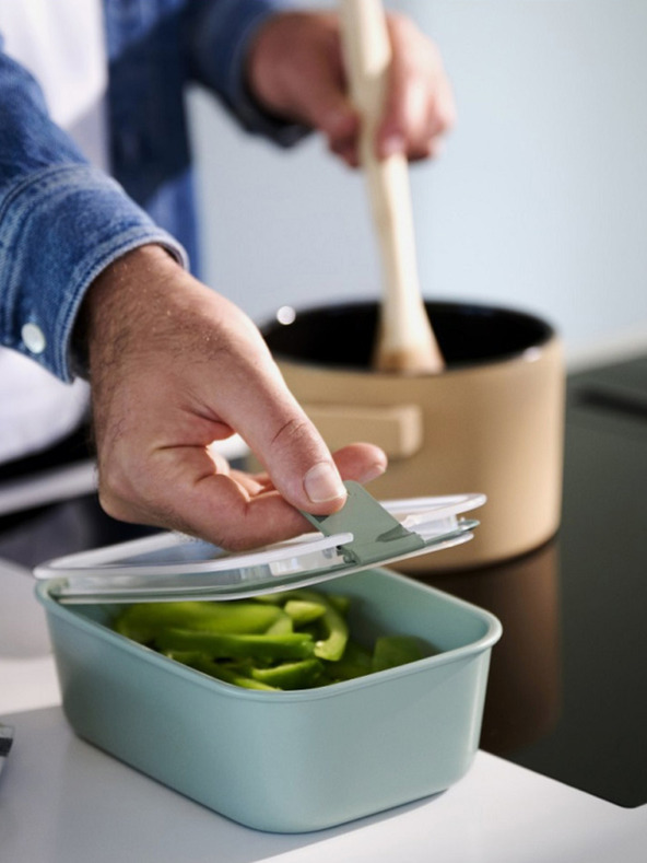 Mepal Komplet treh škatlic za shranjevanje hrane v svetlo zeleni barvi Mepal EasyClip 2x450 + 1000 ml