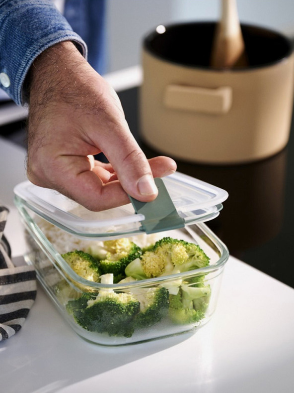 Mepal Steklena posoda za shranjevanje hrane Mepal EasyClip 450 ml