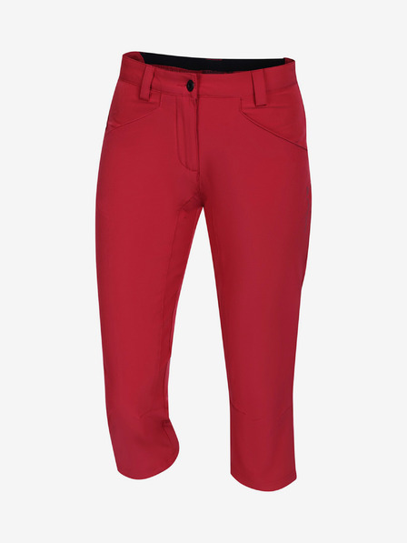 ALPINE PRO Ženske softshell kapri hlače ALPINE PRO WEDERA chilli