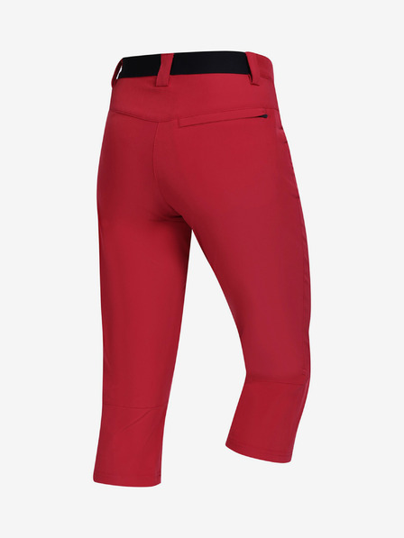 ALPINE PRO Ženske softshell kapri hlače ALPINE PRO WEDERA chilli