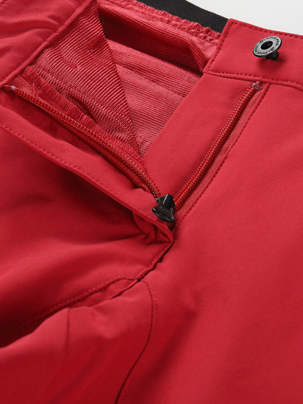 ALPINE PRO Ženske softshell kapri hlače ALPINE PRO WEDERA chilli
