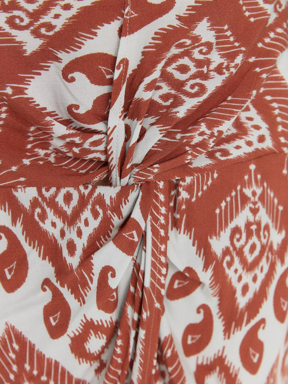 Trendyol Bela in opečnata vzorčasta plažna krila Trendyol