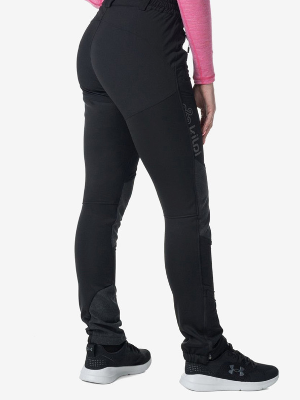 Kilpi Črne ženske outdoor hlače KILPI NUUK