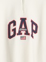GAP Oversize pulover z logom Americana GAP