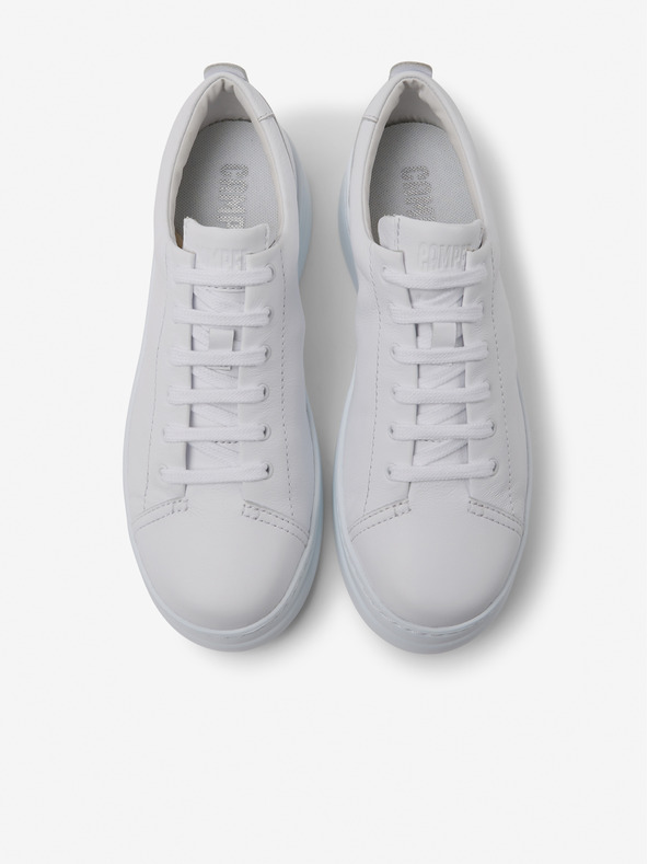 Camper Bele ženske usnjene superge Camper