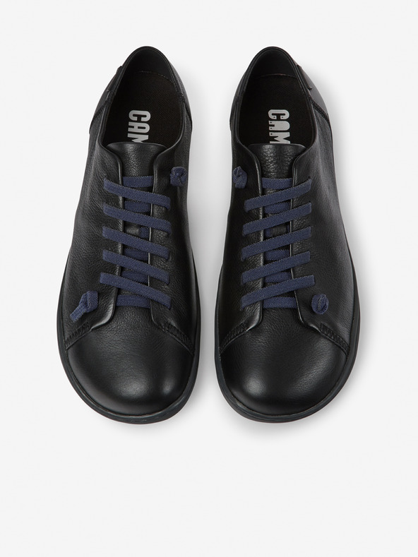 Camper Črni moški usnjeni škornji Camper