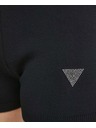 Guess Jeans Ženske črne kratke hlače z okrasjem Guess Alexia