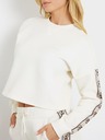 Guess Jeans Ženska bela jopica s stranskim logotipom Guess jeans