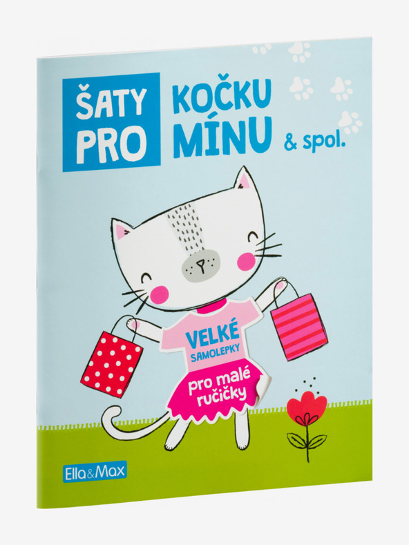 ELLA & MAX Obleka za MAČKO MINO – Knjiga nalepk