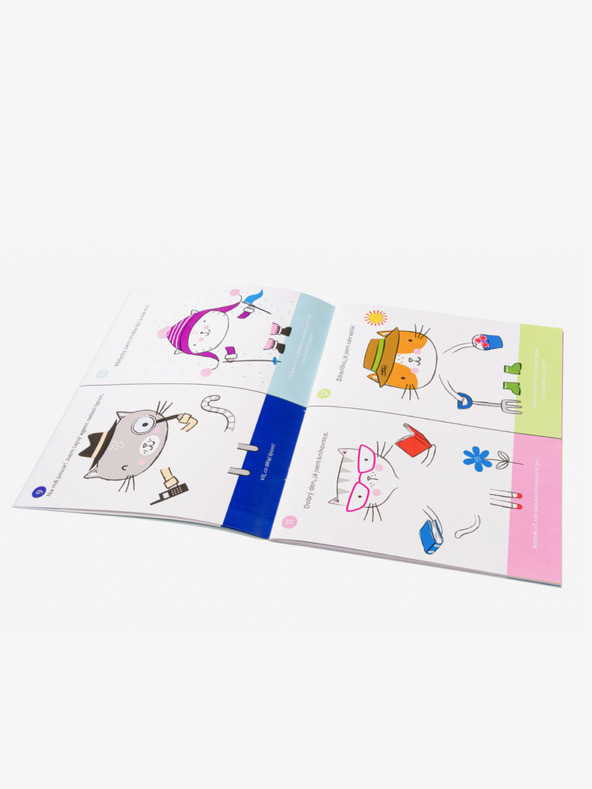 ELLA & MAX Obleka za MAČKO MINO – Knjiga nalepk