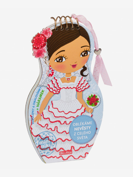 ELLA & MAX Oblačenje NEVESTY z vsega sveta - pobarvanka