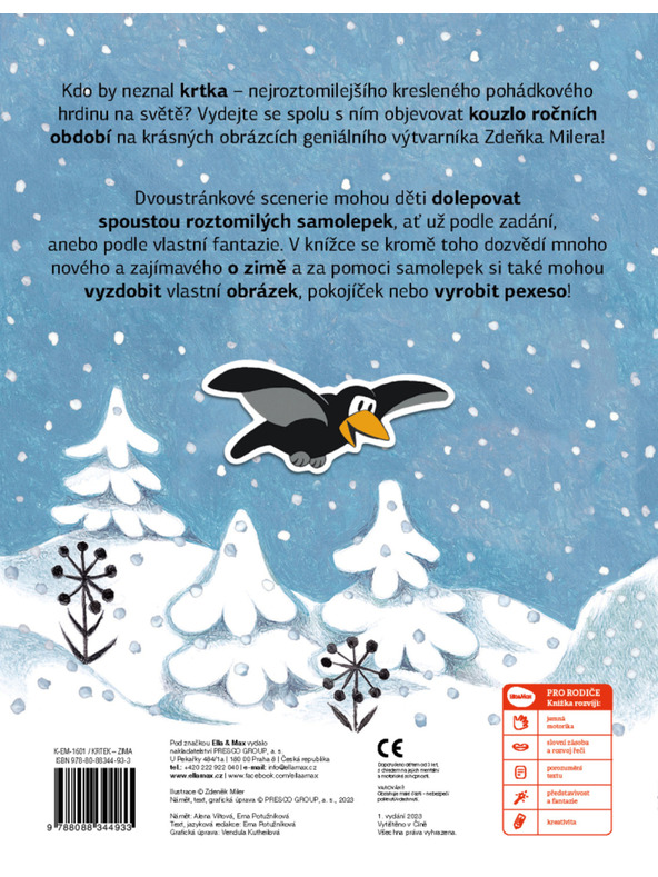 ELLA & MAX KRTEK in ZIMA ─ Knjiga nalepk