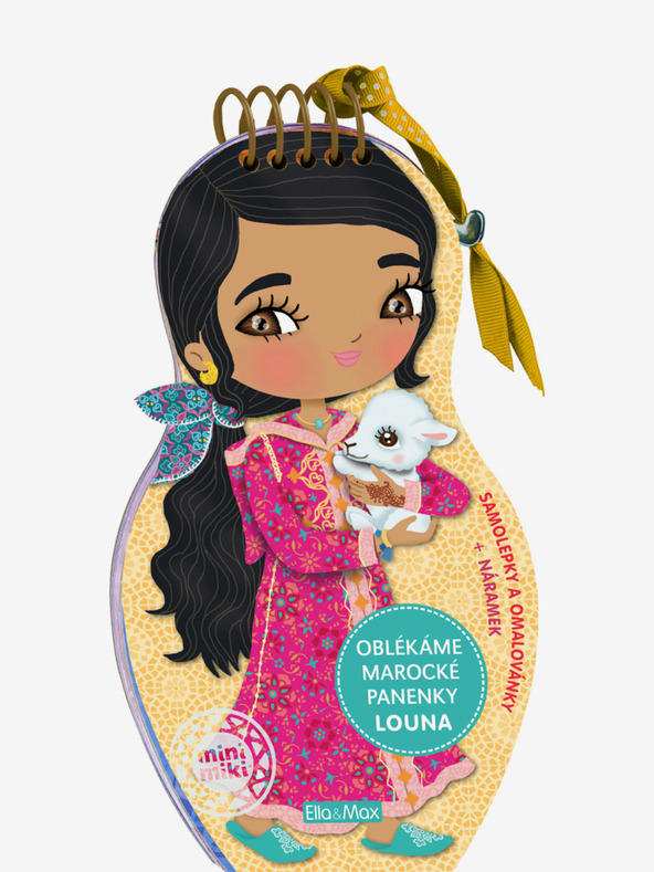 ELLA & MAX Obleci maroške lutke LOUNA - pobarvanka