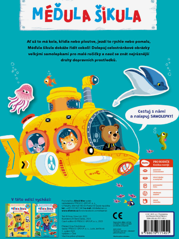 ELLA & MAX MAD ŠIKULA: POZNAVAMO PROMET - Knjiga z nalepkami