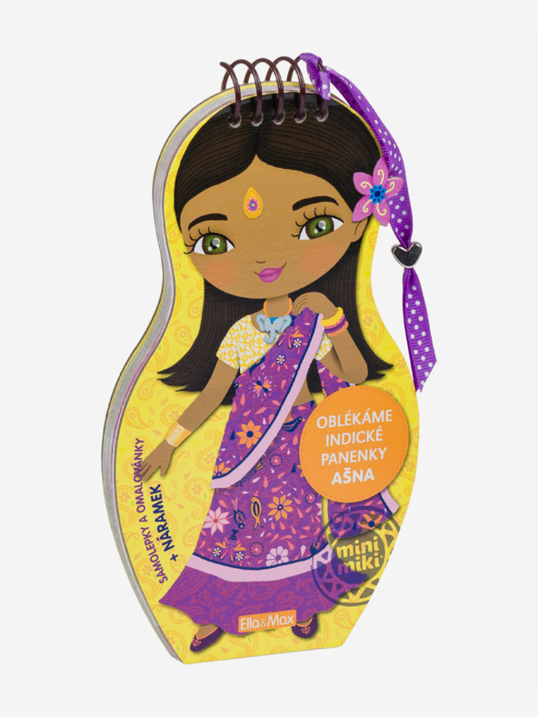 ELLA & MAX Oblačenje indijskih lutk ASHNA - pobarvanka