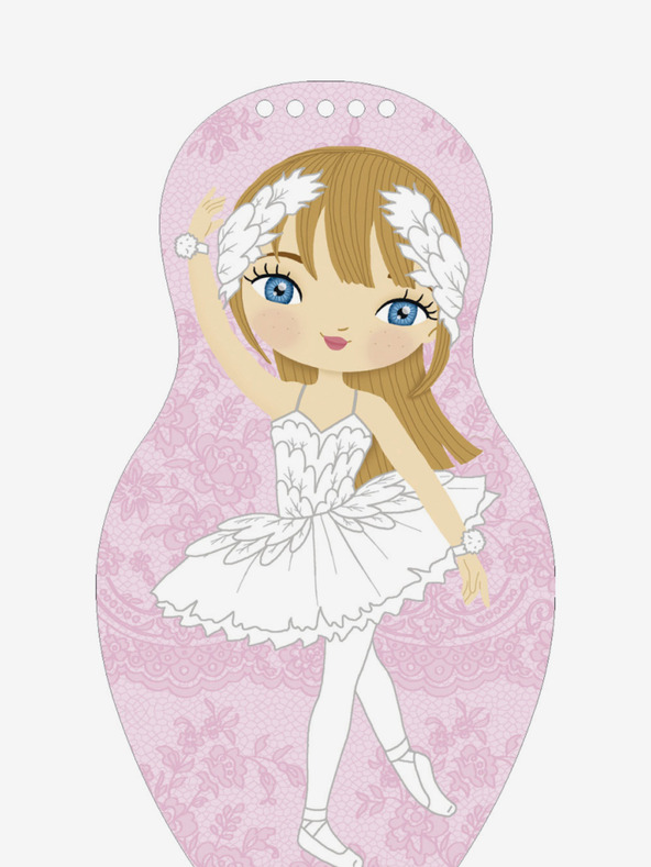 ELLA & MAX Oblačimo balerinke EMMA – Pobarvanka