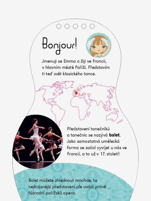 ELLA & MAX Oblačimo balerinke EMMA – Pobarvanka