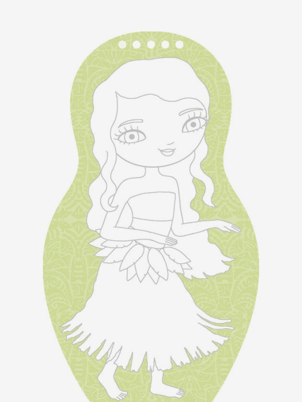 ELLA & MAX Obleci Plesalke z vsega sveta - pobarvanka