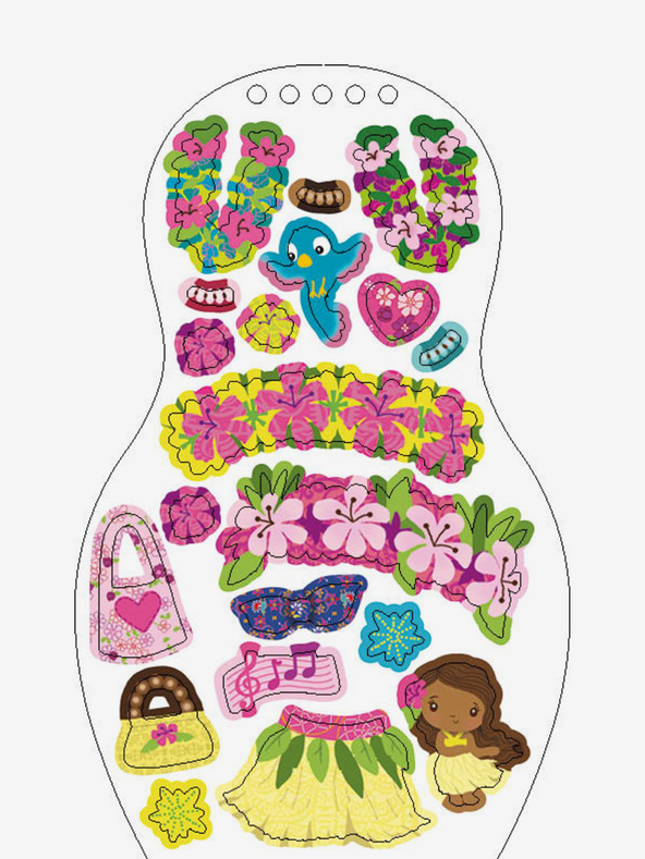 ELLA & MAX Obleci Plesalke z vsega sveta - pobarvanka