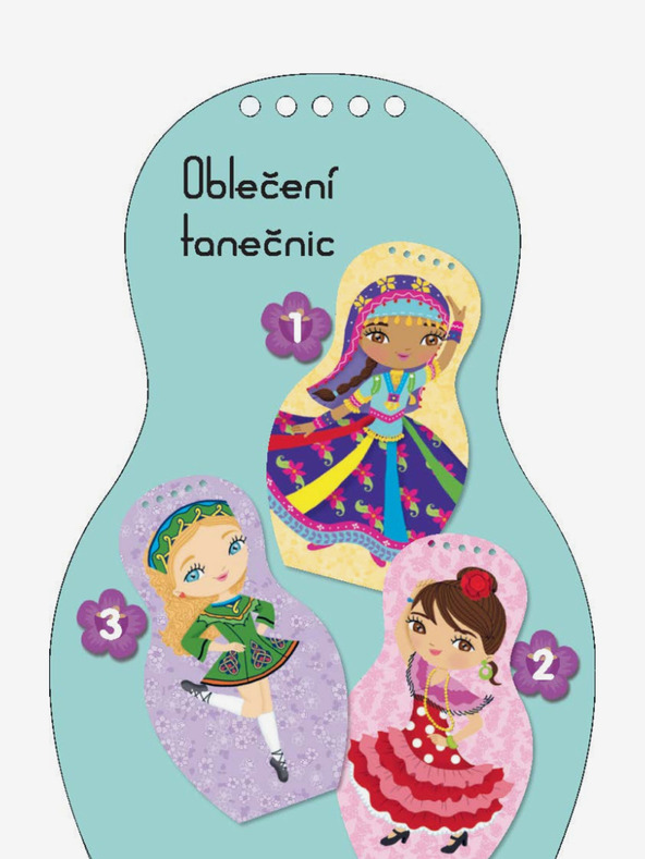 ELLA & MAX Obleci Plesalke z vsega sveta - pobarvanka