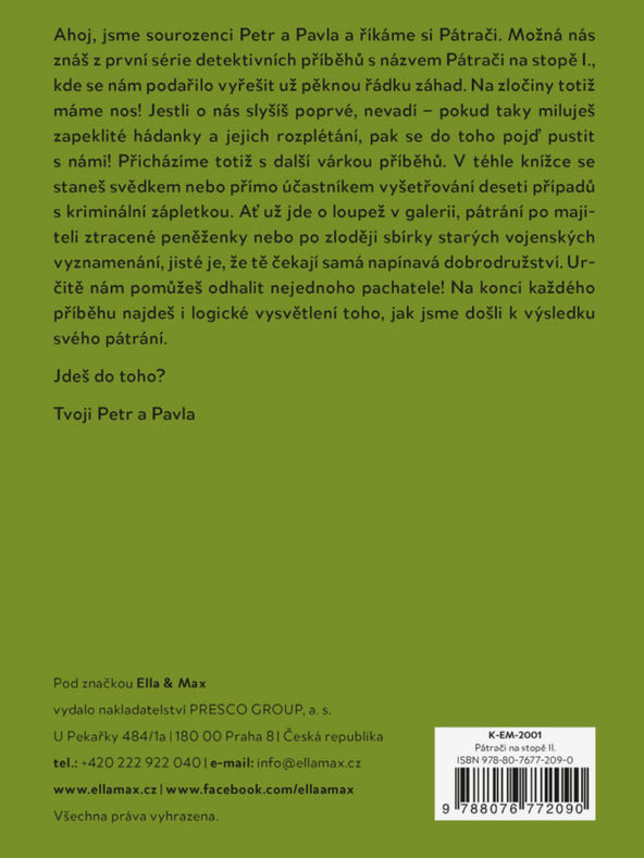 ELLA & MAX PRIJATELJI NA ULICI II - Detektivske knjige za otroke z uganko