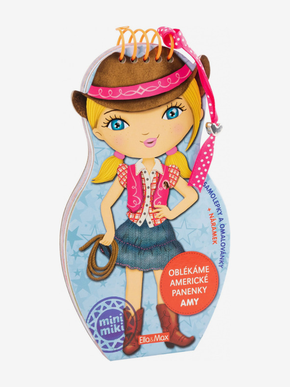 ELLA & MAX Obleka za ameriške punčke za AMY - pobarvanka