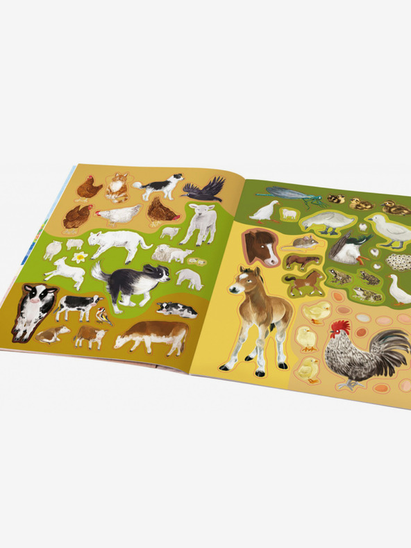 ELLA & MAX KONJI, SLEPI in druge kmečke živali - Knjiga z nalepkami