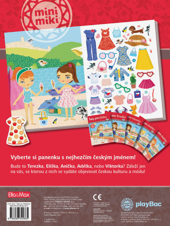 ELLA & MAX Obleke za TEREZKO ─ Knjiga nalepk