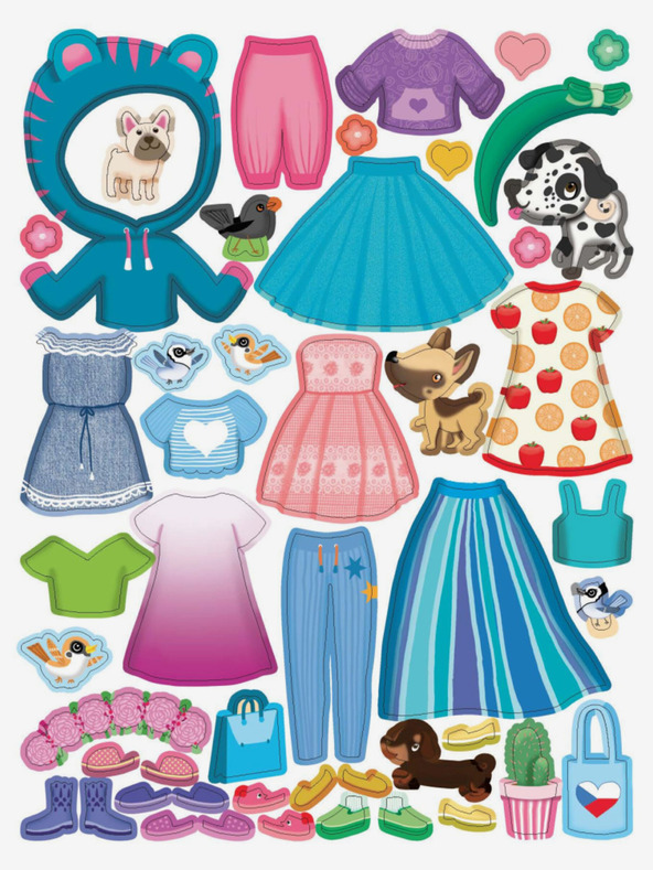 ELLA & MAX Obleke za TEREZKO ─ Knjiga nalepk