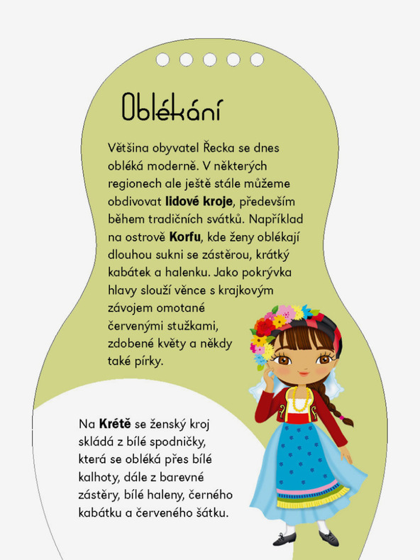 ELLA & MAX Oblačenje grških punčk ELENA - pobarvanka