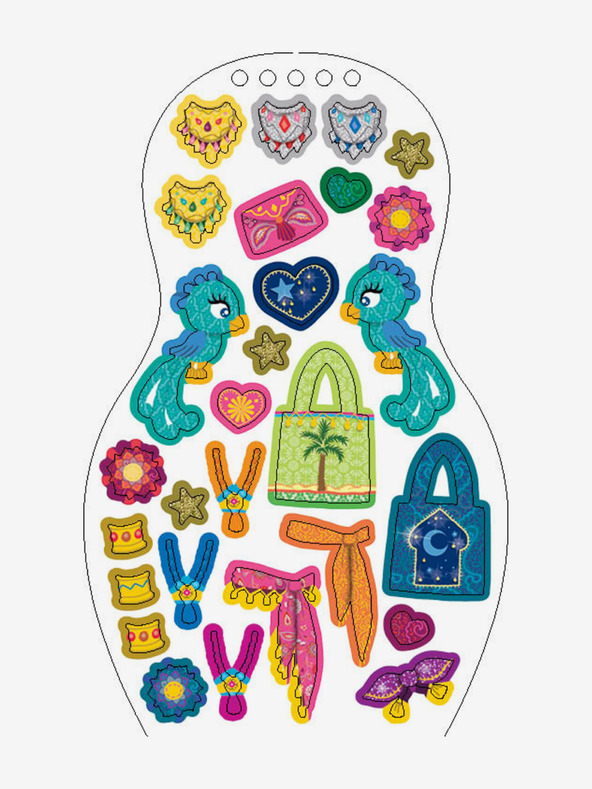 ELLA & MAX Obleci jordanske lutke ZEINA - pobarvanka